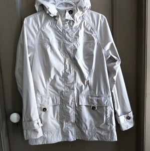 North face short trench coat.